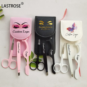 Làm Cho Logo Của Riêng Bạn Mỹ Phẩm Nhãn Hiệu Riêng Tweezer 2Pcs 3Pcs 4Pcs Màu Đen Màu Hồng Vàng pointy Lông Mi Lông Mày Nhíp Thiết Lập Với Pouch - Product Image 5