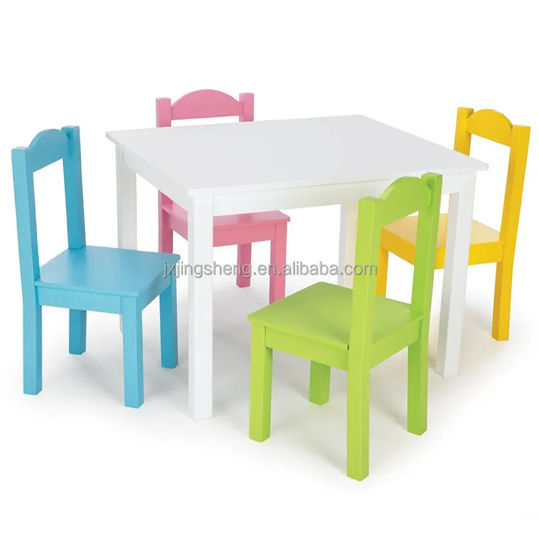 Meja dan Kursi Furnitur Anak-anak Set Meja Belajar untuk Kursi Anak-anak Set Meja Kayu Anak-anak