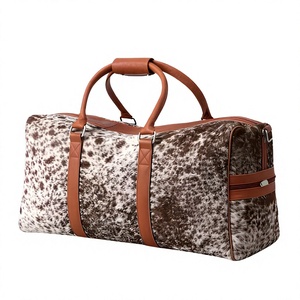 Correa de Hombro Trenzada de Cuero Vacuno, Forma Ovalada, Cierre de Cremallera, Ligera, Duradera, Ecológica, Marrón y Blanca, Unisex, Menos de 1 kg - Product Image 2