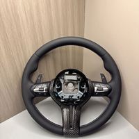 Volant sport en fibre de carbone pour BMW F20 F22 F25 F30 F32 F35 F36 F10 F12 F15 F07 F01 E70 E90 M3 M5 M6