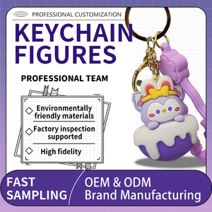 Cadeau d'entreprise promotionnel 2D 3D pour logo personnalisé Porte-clés en PVC Porte-clés personnalisé Porte-clés sac Décorations Accessoires - Product Image 1