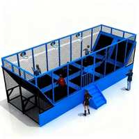 Douerfei DEFTP-002 - Prix d'usine - Trampoline intérieur miniature en plastique de haute qualité pour enfants - Utilisation commerciale - Capacité maximale de 500 kg