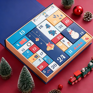 Caja ciega sorpresa vacía <span class=keywords><strong>de</strong></span> regalo caja <span class=keywords><strong>de</strong></span> <span class=keywords><strong>calendario</strong></span> <span class=keywords><strong>de</strong></span> <span class=keywords><strong>Adviento</strong></span> <span class=keywords><strong>de</strong></span> Navidad <span class=keywords><strong>de</strong></span> lujo personalizada <span class=keywords><strong>de</strong></span> alta calidad - Product Image 1