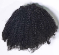 Extensões de cabelo brasileiro, atacado, cutículas brasileiras alinhadas, encaracoladas, 4a, 4b, 4c, virgem, não processadas, 100%