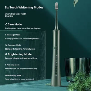 Brosse à dents électrique pour adultes, ensemble pour couple, poils souples, brosse à dents ultrasonique USB étanche pour la maison, vente en gros - Product Image 3