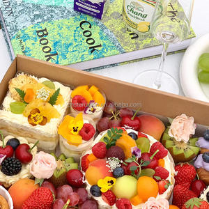 MOQ inferior, ventana de fábrica, papel Kraft, caja de Picnic para acampar, cajas de pastel de postre, caja de embalaje de Picnic, cartón para llevar - Product Image 5