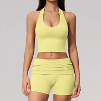 Ensemble de yoga évasé pour femmes PASUXI, neuf, de haute qualité, en nylon et élasthanne, haut de yoga et leggings de sport