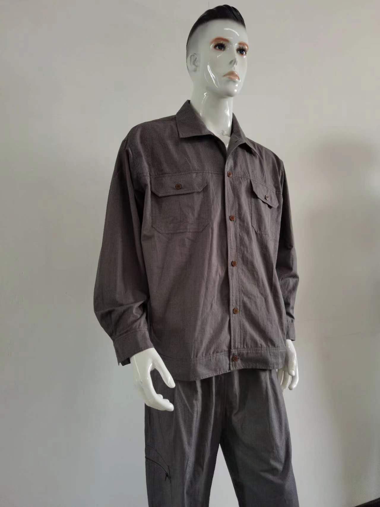 Light Grey Top Shirt -Long Sleeve
