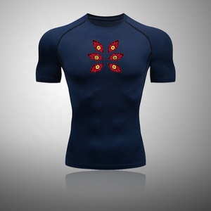 Maglietta a compressione da uomo <span class=keywords><strong>Anime</strong></span> per il Fitness sportivo da ginnastica attillate magliette da ginnastica per allenamento atletico Tshirt estive ad asciugatura rapida - Product Image 4