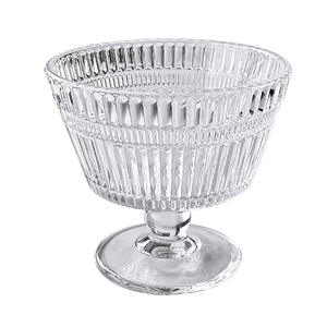 Tazón de cristal vintage con diseño de girasol, estilo INS, para helado, yogur, avena, desayuno y postre - Product Image 1