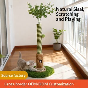 Poste rascador y estructura de escalada <span class=keywords><strong>para</strong></span> <span class=keywords><strong>gatos</strong></span> de sisal transfronterizo con tabla rascadora - Modelo sin pelusa MP40 - Venta al por mayor del fabricante - Product Image 4