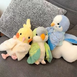 <span class=keywords><strong>Marionnette</strong></span> à main en peluche en forme de perroquet mignon, jouet interactif éducatif pour enfants, poupée de performance, cadeau - Product Image 2
