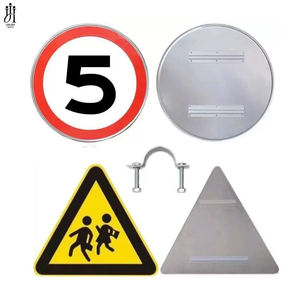 لافتات مرورية عاكسة من الألومنيوم للاستخدام الخارجي تعمل بالطاقة الشمسية، لافتات تحذير وسلامة للطرق والأرصفة والمتاجر - Product Image 1
