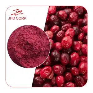 Suplemento alimentar natural puro JHD Cranberry frutas liofilizadas em pó