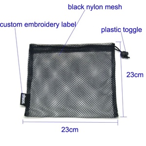 Đen lưới nylon vẽ chuỗi túi lưới túi cho quả bóng Polyester lưới túi - Product Image 4
