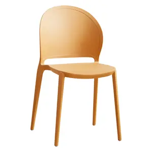 Оптовая продажа, современный пластиковый обеденный стул для столовой, мебель, дизайнерский Штабелируемый Пластиковый обеденный стул, стул для ресторана