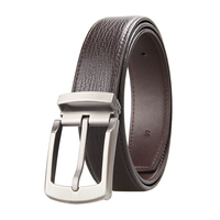 Nouvelle Arrivée Ceinture en Cuir pour Homme avec Logo Personnalisé, Boucle Ardillon, Respirante, Marque de Luxe, pour Jeans, Tenues Décontractées et Habillées