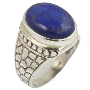 High Quality Natural Blue <b>Lapis</b> <b>Lazuli</b> 925 Sterling Silver Gemstone Handmade Silver <b>Ring</b> Jewelry Wholesale Factory Price - Product Image 1