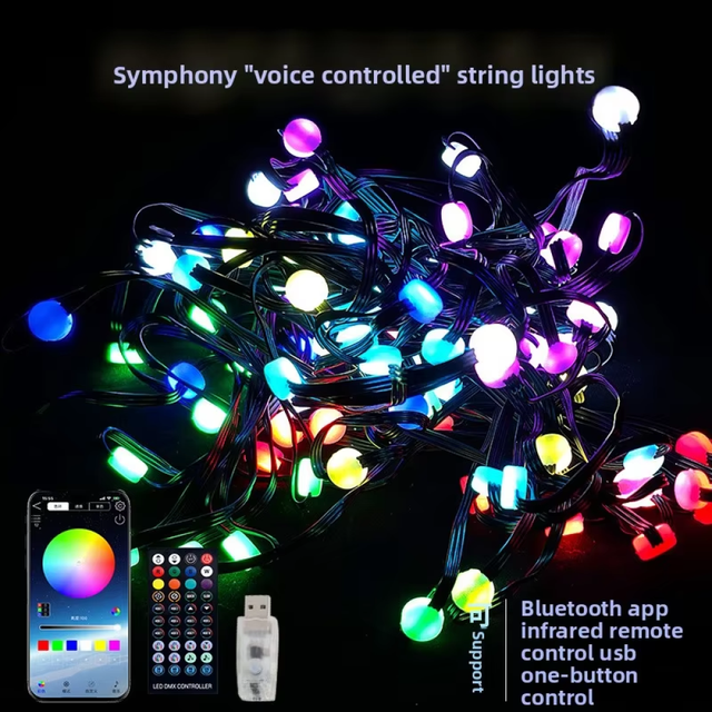Outdoor Garland Waterproof 10m 100 Led Christmas Tree Decorative Fairy Light Mini LED Globe Ball String Light Customized