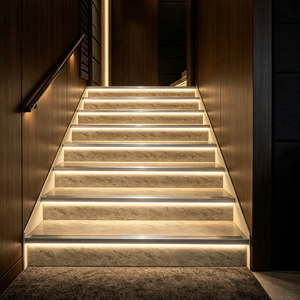 Luces LED Antideslizantes para Escalones, Montaje Oculto, Iluminación de Escaleras de Aleación de Aluminio sin Ranuras para Cines y Hoteles RV - Product Image 2