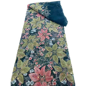 Ni. Ai thời trang sang trọng hạt Thiết kế thêu đính cườm Sequins ren Bridal ngọc trai ren Wedding party Dress - Product Image 2