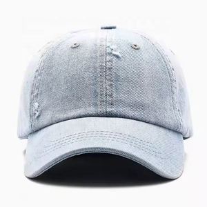 SUN ERA Gorra de Béisbol Unisex de Lujo, de Tela Vaquera Lavada, de Felpa, de 6 Paneles, Personalizada, Desgastada, Ajustable, para las Cuatro Estaciones - Product Image 1
