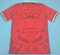 Haute qualité rétro mexique vert maillots de Football col personnalisé côtes Football homme chemise logo personnalisé Football uniforme Sport t-shirts