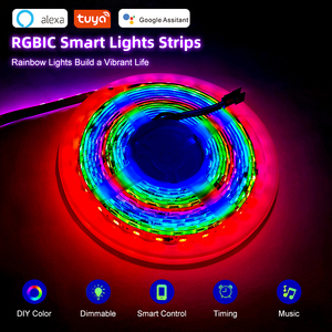 แถบไฟอัจฉริยะ rgbic ควบคุมแอปซิงค์กับเพลงแถบไฟ LED RGB เปลี่ยนสีได้5050กันน้ำ - Product Image 4