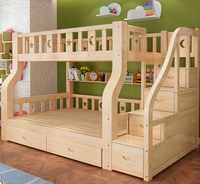 Lit superposé pour enfants en bois massif, économique et abordable, pour chambre familiale multi-ébègles, sans intermédiaires