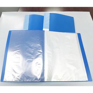 Top Quality Best Price <b>A4</b> Blue 10 20 30 40 60 80 100 Pockets Plastic Clear File <b>Folder</b> Display Book Document File <b>Folder</b> - Product Image 5