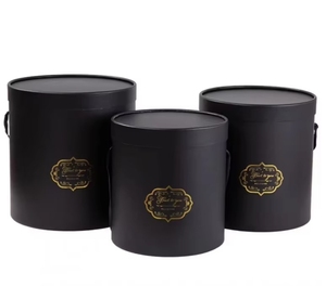 Portable Flower Box Round Floral Box Hug Bucket Storage <strong>Wedding</strong> Rose <strong>Packing</strong> Gift Box - Product Image 4