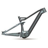 Nouveau design vélo électrique Full carbon 29ER cadre de vélo vtt suspension complète cadre de vélo FS e-bike