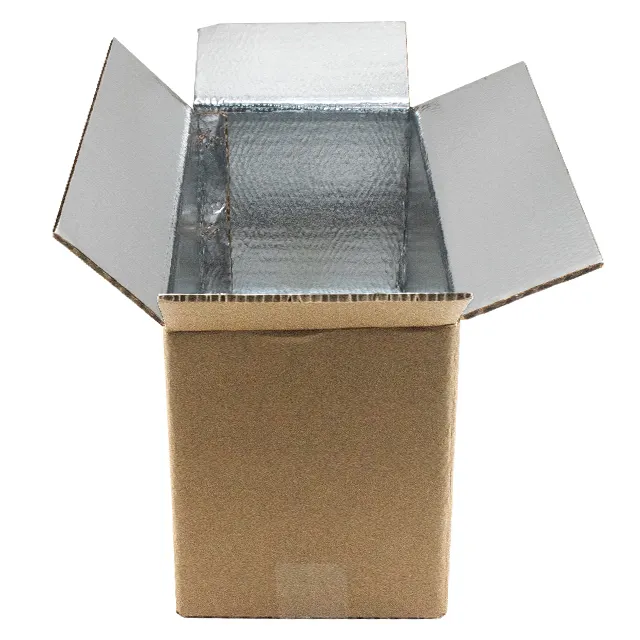 insulated food cooler carton packaging boxes for transporting frozen shipping cold chain insulation paper thermal cardboard