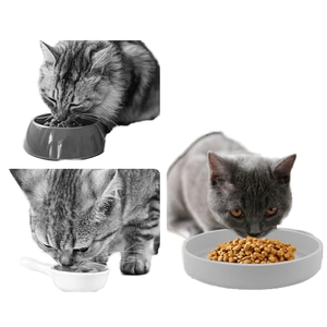 Customizable rodada Oval Silicone Pet Bowl Fácil de Limpar Pequeno Tamanho Gato e Cão Alimentação Bowl - Product Image 2