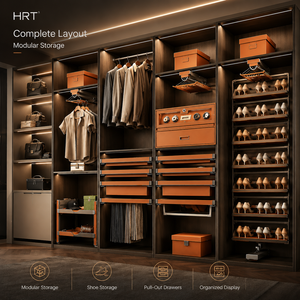 Soft Close <strong>Wardrobe</strong> Accessories Set Aluminum Trouser Rack Jewelry Drawer <strong>Shoe</strong> <strong>Storage</strong> for Walk in Closet - Product Image 1
