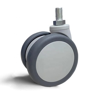 Factory OEM Twin Wheel 75mm Locking Top Plate Swivel 3 Inch Castor Wheel Baby Bed <strong>Casters</strong> with Brake - Product Image 3