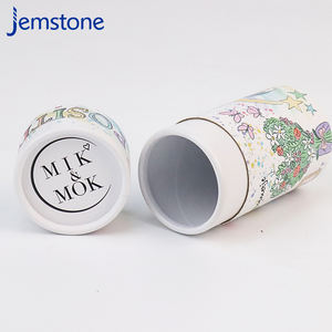 Emballage de boîte de tube en papier biodégradable de logo imprimé de taille personnalisée avec logo personnalisé - Product Image 4