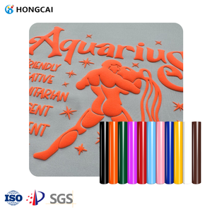 Hongcai Wholesale Guangzhou : Échantillons de films vinyle thermocollants 3D en mousse gonflée, imprimés par gravure, pour vêtements personnalisés – Disponibles - Product Image 1