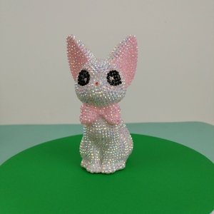 ตุ๊กตาแมวเพชร DIY ทำมือ พร้อมสติกเกอร์เพชร DIY ของตกแต่งแมวอียิปต์นำโชค กระปุกออมสิน - Product Image 4