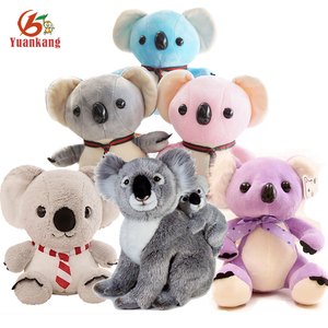 ตุ๊กตาหมีโคอาล่าสีฟ้า/ชมพู/ม่วง/ขนาดเล็ก/ขนาดใหญ่/ขนาดจิ๋ว แบบกำหนดเอง ตุ๊กตาหมีโคอาล่าขนนุ่มสำหรับคริสต์มาส พร้อมโลโก้ของคุณ - Product Image 1