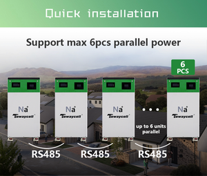 แบตเตอรี่โซเดียมไอออนแบบพกพาสำหรับบ้าน NA ION Power Wall 45V 200Ah 9KWH 5kw CAN - Product Image 4