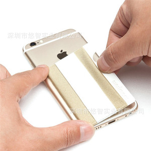 Elastic band Lycra phone back card <b>holder</b>, creative side pocket card <b>holder</b>, <b>tablet</b> back card <b>holder</b> with pull tab. - Product Image 4