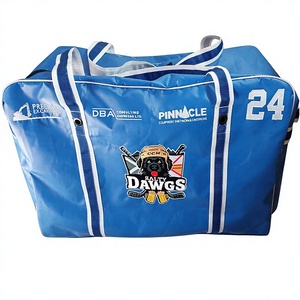 Bolsa de Lona Negra Resistente con Logotipo de Águila Roja, Bolsa de Transporte para Equipo Deportivo Resistente al Agua con Forro de Poliéster - Product Image 3