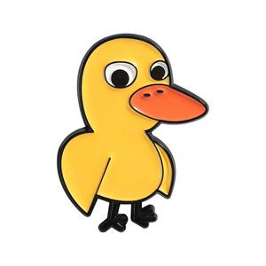 En gros, sans minimum de commande, épingles en émail en alliage de zinc, nickelées noires, motif canard jaune aux grands yeux, mignonnes et amusantes, avec la chanson 'Got Any Grapes' - Product Image 6