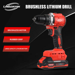 طقم مثقاب يدوي لاسلكي عالي الجودة 55 نيوتن متر، سرعتان، بطارية بمحرك عديم الفحمات للأدوات الكهربائية، مثقاب لاسلكي بالصدم LDD08-PS - Product Image 5