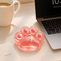 Mainan TikTok Viral Taba Squishy Cakar Kucing Kawaii Stroberi Jelly Lembut TPR Unisex Pereda Stres Sensorik Fidget untuk Usia 14+