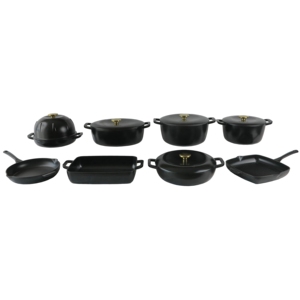 Poêle à frire <span class=keywords><strong>en</strong></span> <span class=keywords><strong>fonte</strong></span> émaillée rouge, poêle pour frire la viande et les légumes, à utiliser avec une <span class=keywords><strong>cocotte</strong></span> <span class=keywords><strong>en</strong></span> <span class=keywords><strong>fonte</strong></span> - Product Image 6