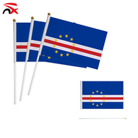 2026 Fußball-Fanartikel Kap Verde Flagge Fußballspiel Anfeuerungs-Set Geschenkset Sonnenbrille Schal Schlüsselanhänger Halskette Handflagge