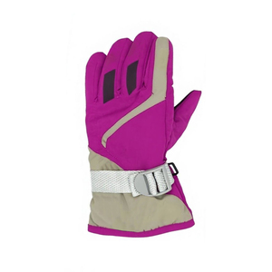 Guantes de esquí y snowboard con diseño vibrante, ribete angular en la parte posterior, correa tejida, hebilla deslizante y puño extendido para deportes de invierno. - Product Image 4