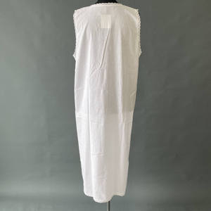 Nuovo prodotto di <span class=keywords><strong>cotone</strong></span> bianco camicia da notte <span class=keywords><strong>vestaglia</strong></span> - Product Image 5